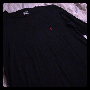 Long sleeved black Ralph Lauren t-shirt